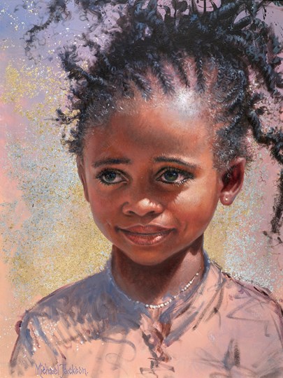 Delphian by Michael Jackson - Original Painting on Stretched Canvas